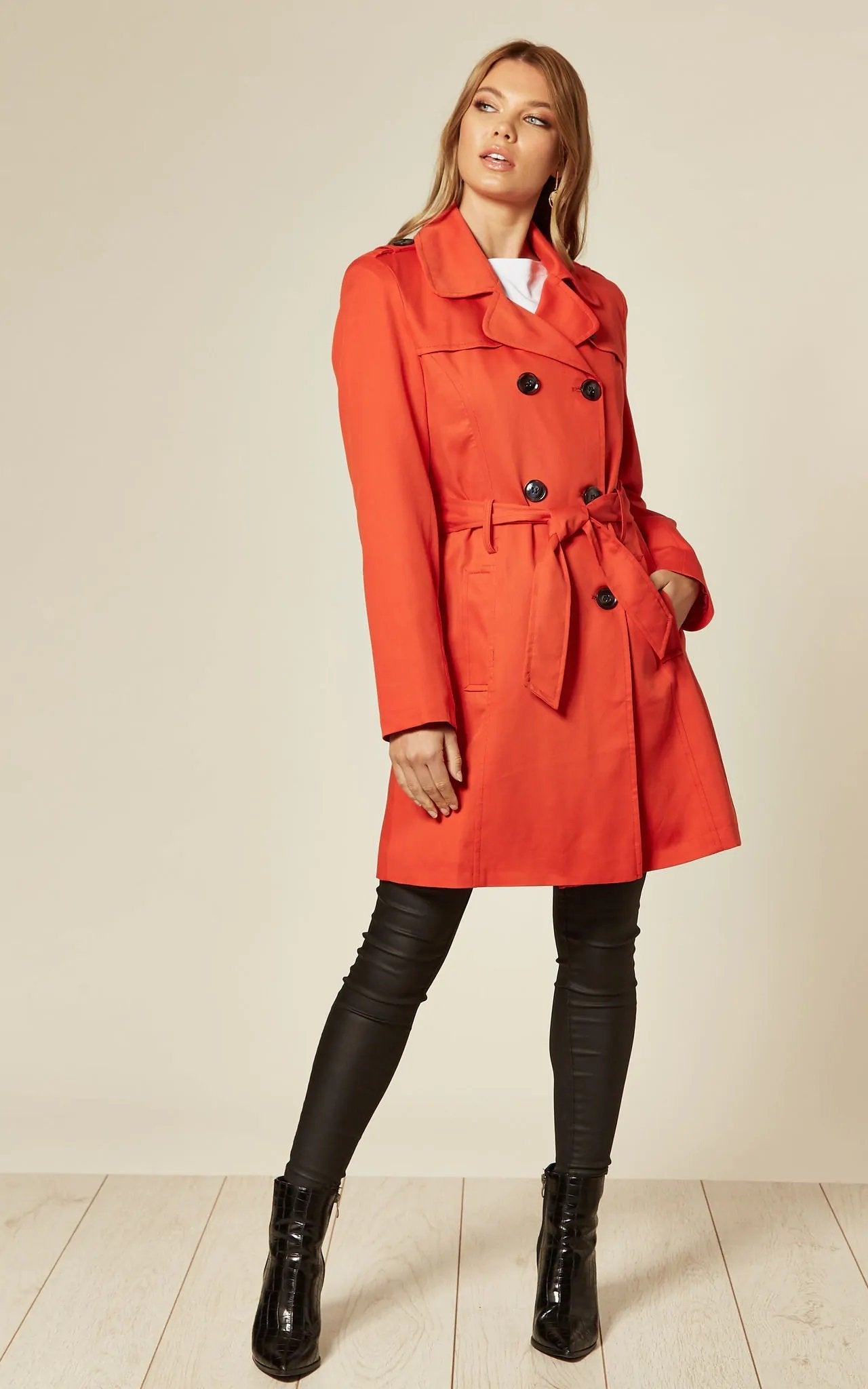 Spring/Summer Military Double Breasted Trench Coat (9049-SP)